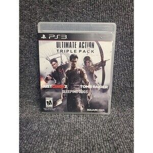 PS3 Ultimate Action Triple Pack (Sony PlayStation 3, 2015) No Manual Tested